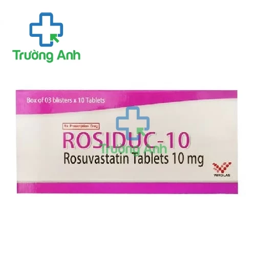 Rosiduc 10mg - Thuốc điều trị tình trạng tăng cholesterol  trong máu nguyên phát hiệu quả